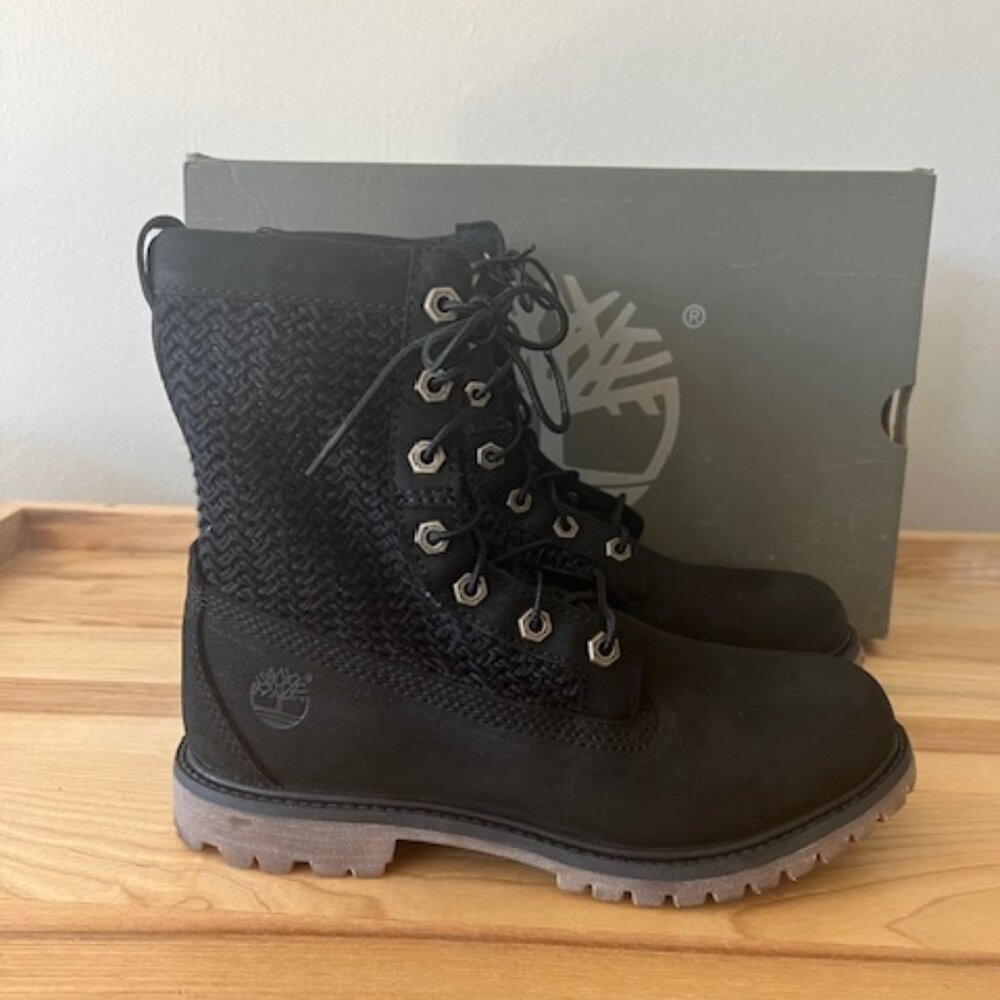 TIMBERLAND Womens Black Lace-Up Boots Size 7 *New In Box*